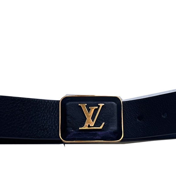 Limited Edition vintage rare Louis Vuitton Belt Black and Gold - Picture 4 of 7